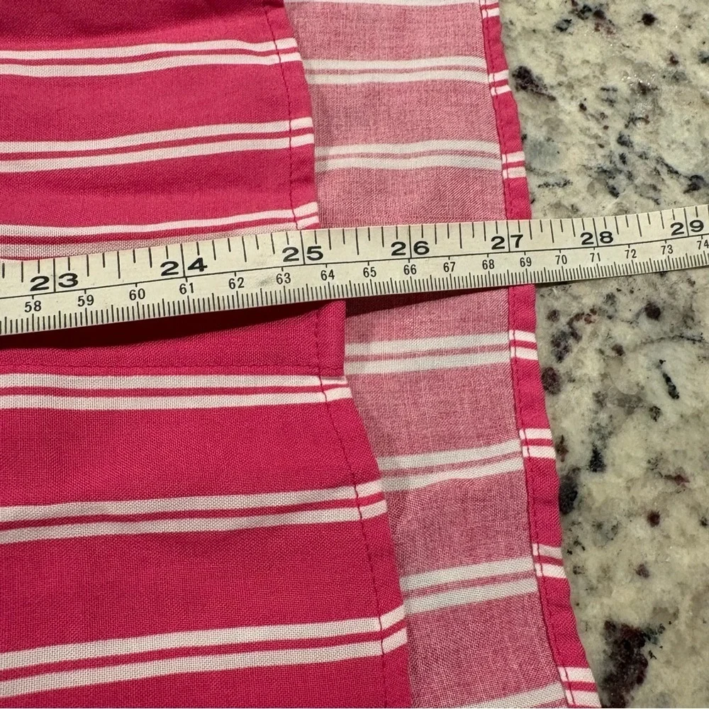 Grand & Greene Pink Striped Button Up Collared Long Sleeve Shirt Women’s SIZE S - Picture 13 of 13